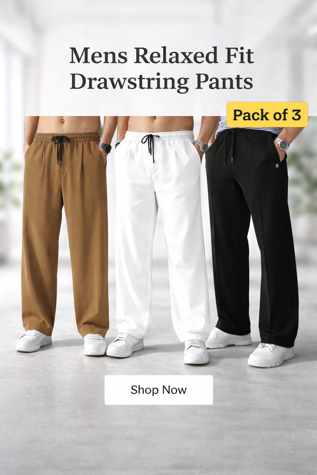 Premium Comfort Trousers  Pack of 3